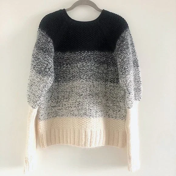 NWT Runway Maiyet Degradé Chunky Cashmere & Mohair Sweater - Picture 4 of 12